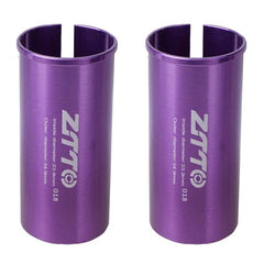 2pcs ZTTO Bicycle Seat Post Conversion Sleeve Reducer Cover, 33.9-34.9mm 018, 25.4-28.6mm 002