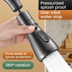 Kitchen Universal Faucet Extender Sink Connector Spout Swivel Faucet Splash Guard