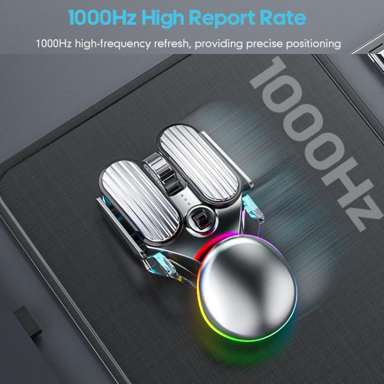IMICE T800 Rechargeable Bluetooth Dual Mode Wireless Gaming Mice RGB Lighting Plating Mouse, T800