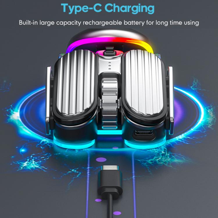 IMICE T800 Rechargeable Bluetooth Dual Mode Wireless Gaming Mice RGB Lighting Plating Mouse, T800