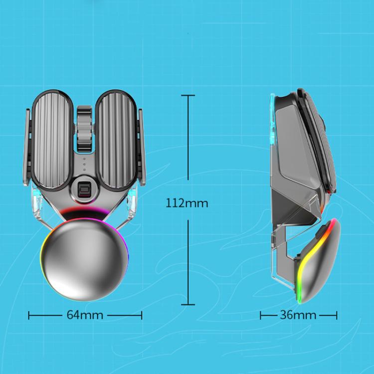 IMICE T800 Rechargeable Bluetooth Dual Mode Wireless Gaming Mice RGB Lighting Plating Mouse, T800