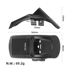 For Kukirin G2 Pro DB Electric Scooter, Rear Fenders with License Plate Bracket, Front Fenders