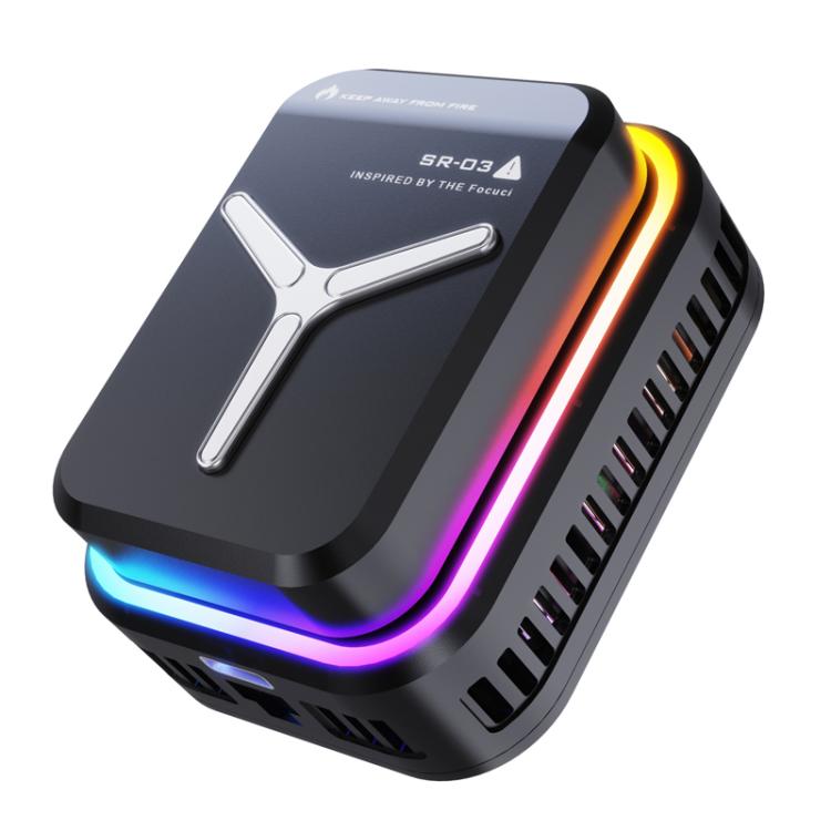 SR03 Wireless Magnetic Phone Cooler With LED Light Overclocking Semiconductor Cooling, SR03 (Black), SR03 (White)