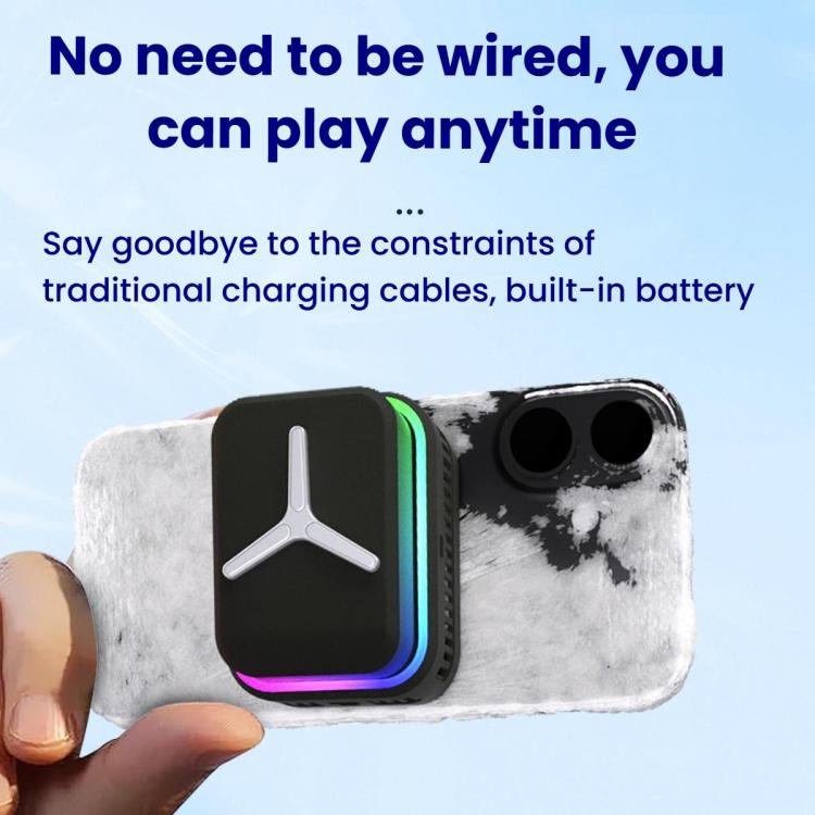 SR03 Wireless Magnetic Phone Cooler With LED Light Overclocking Semiconductor Cooling, SR03 (Black), SR03 (White)