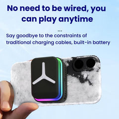 SR03 Wireless Magnetic Phone Cooler With LED Light Overclocking Semiconductor Cooling, SR03 (Black), SR03 (White)