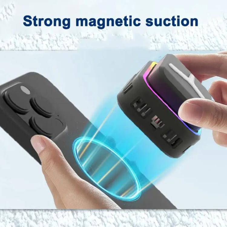 SR03 Wireless Magnetic Phone Cooler With LED Light Overclocking Semiconductor Cooling, SR03 (Black), SR03 (White)
