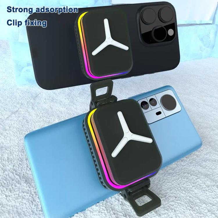 SR03 Wireless Magnetic Phone Cooler With LED Light Overclocking Semiconductor Cooling, SR03 (Black), SR03 (White)