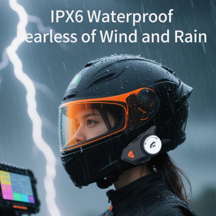 M9 Motorcycle Helmet Bluetooth Headset IPX6 Waterproof,  Auto Answer, HD Sound for Riders/Delivery/Group Intercom, M9