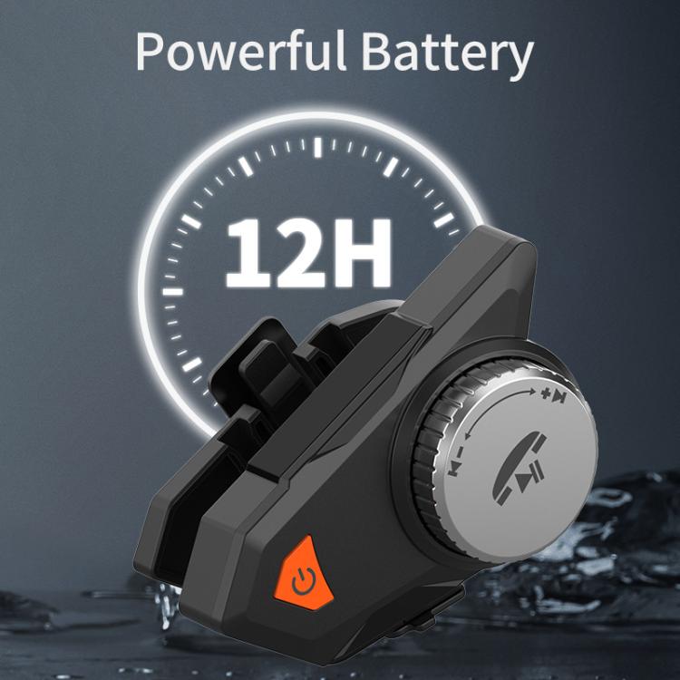 M9 Motorcycle Helmet Bluetooth Headset IPX6 Waterproof,  Auto Answer, HD Sound for Riders/Delivery/Group Intercom, M9