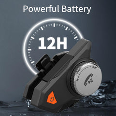 M9 Motorcycle Helmet Bluetooth Headset IPX6 Waterproof,  Auto Answer, HD Sound for Riders/Delivery/Group Intercom, M9