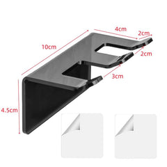 Self-Adhesive Acrylic Bathroom Wall Razor Storage Stand, 1pc, 2pcs