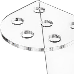 6-Hole Acrylic Scissor Barber Tool Storage Display Stand, 1pc, 2pcs