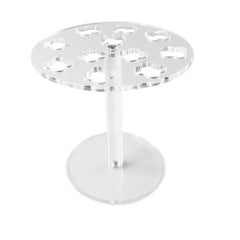 11-Hole Acrylic Wall-Mounted Scissor Barber Tool Storage Display Stand, 1pc, 2pcs