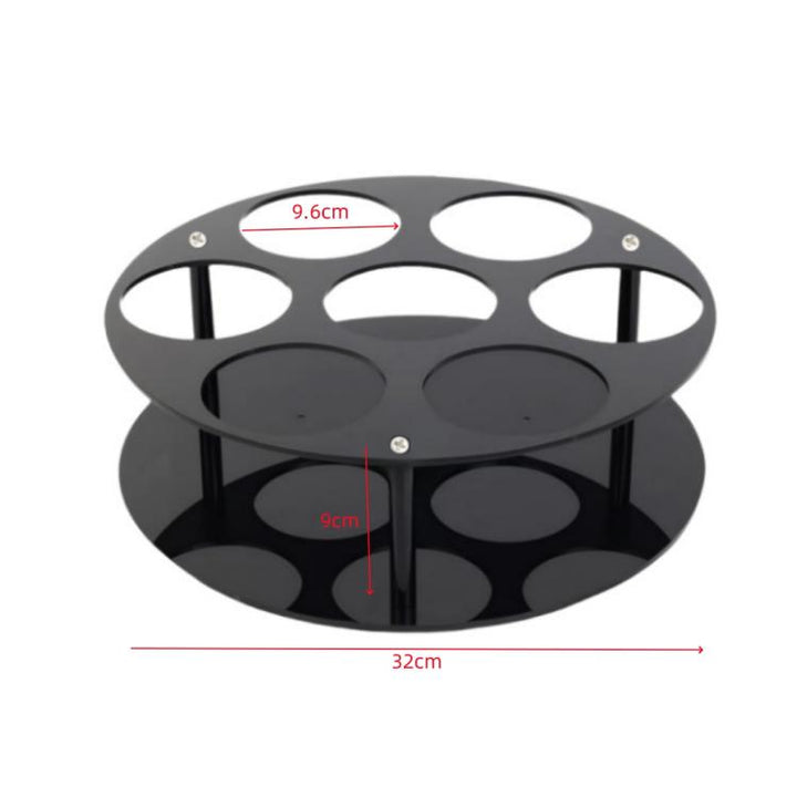 Coffee Syrup Kitchen Acrylic Countertop Round Bottle Holder, YX175