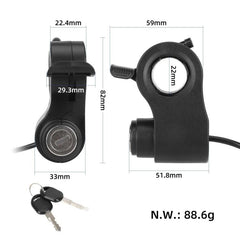 For KUGOO / Kukirin G2 Pro / G2 Max Scooters Including Ignition Key Switch Lock, Ignition Key Switch Lock