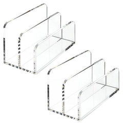 Acrylic Desk Organizer Box File Rack, Single, Double
