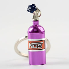 2 PCS Fashion Metal Keyring Car Keychain Auto Key Chain Key Ring, Black, Blue, White, Red, Purple, Gold, Green