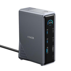 ANKER A83B6 14 In 1 Prime 160W Desktop Digital Display Charging Docking Station HDMI HD Cast Screen, US Plug, A83B6