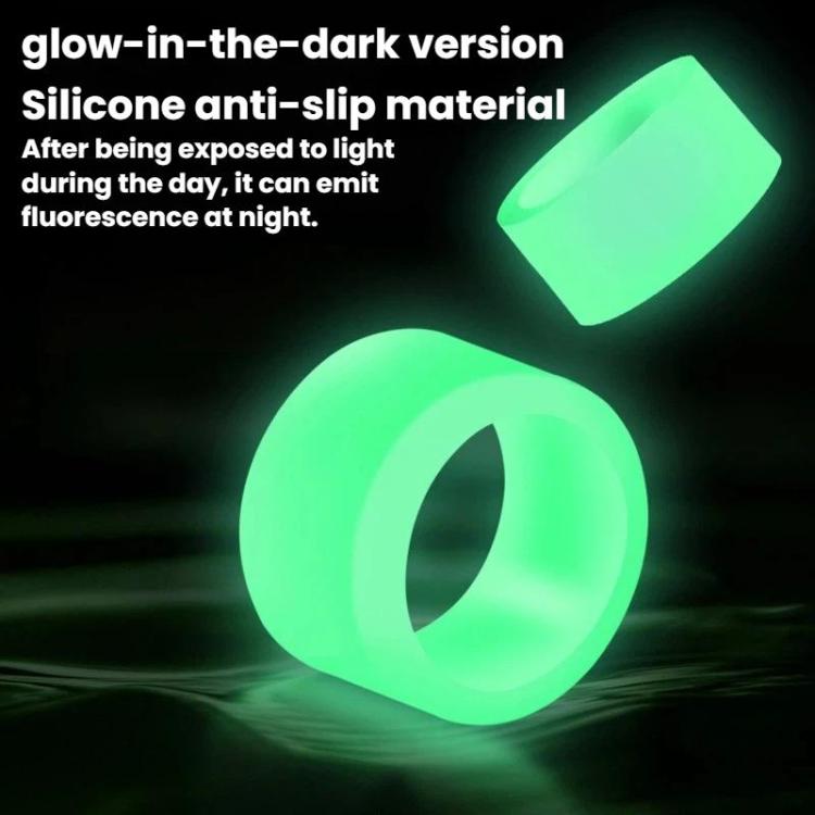 Silicone Fishing Rod Stop Anti-Slip Ring Fishing Rod Rubber Ring, 25pcs Medium Black, 20pcs Large Black, 25pcs Small Fluorescent, 25pcs Medium Fluorescent, 20pcs Large Fluorescent