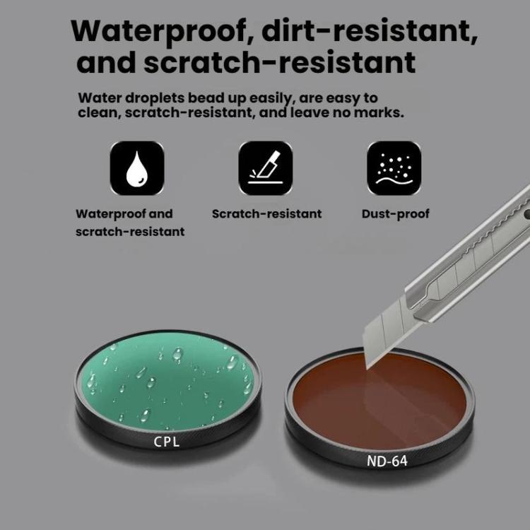 For DJI Osmo Action 6 Camera Lens Filter, ND8, ND16, ND32, ND64, CPL, UV, Diffusion 1/4, CPL+ND16+Diffusion1/4, CPL+ND8+ND16, CPL+ND16+ND32+Diffusion1/4, CPL+ND8+ND16+ND32, CPL+ND8+ND16+ND32+ND64+Diffusion1/4