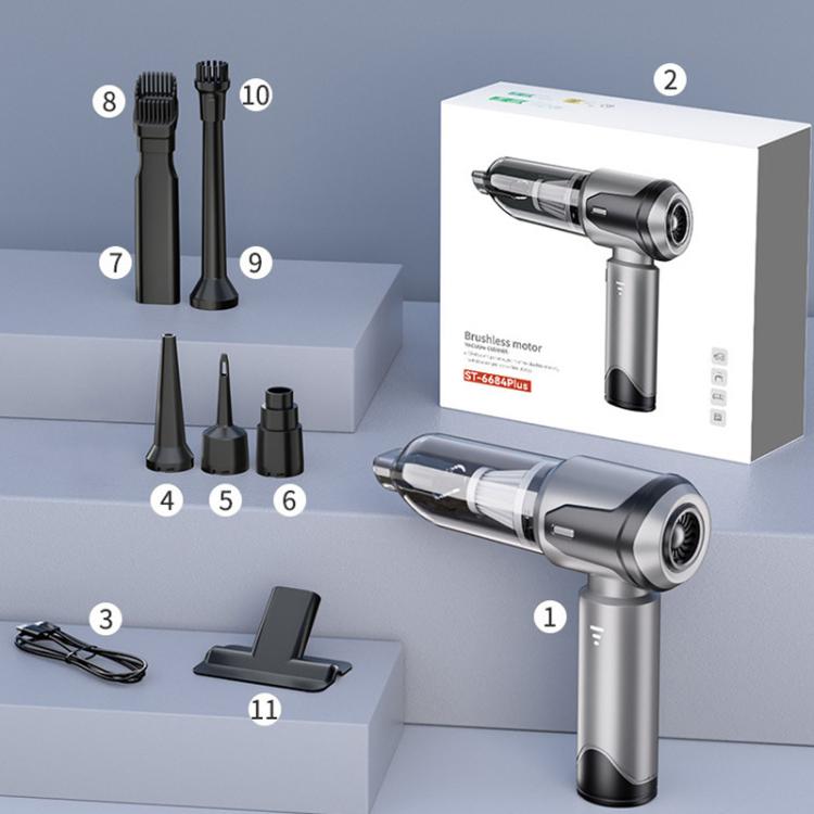 High-Suction Handheld Cordless Brushless Car Vacuum Cleaner