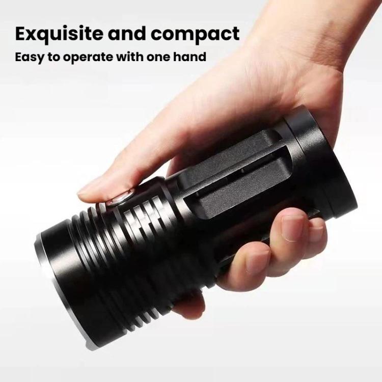 IPX6 Waterproof Bright Flashlight Outdoor Rechargeable Aluminum Alloy Inspection Torch, 6T6, 12T6, 18T6
