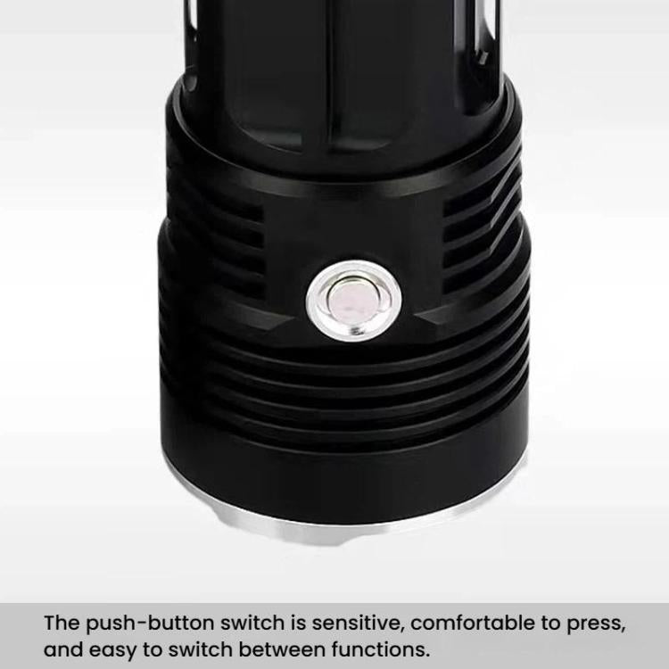 IPX6 Waterproof Bright Flashlight Outdoor Rechargeable Aluminum Alloy Inspection Torch, 6T6, 12T6, 18T6