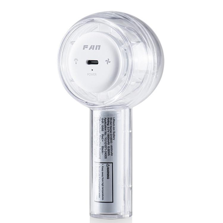 Mini Turbo Convenient USB Dazzling Colorful Light Handheld Fan, F22