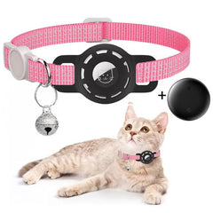 Pet Cat Tracker Collar With S10 GPS Locator, Compatible with Apple Find My, Compatible with Google Find My, Dual System for iOS & Android