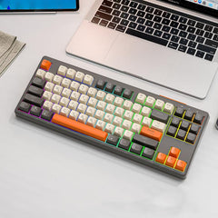 FREE WOLF M87 Russian 2.4G Wireless Bluetooth Dual-Mode Mechanical Keyboard