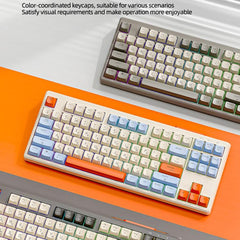 FREE WOLF M87 Russian 2.4G Wireless Bluetooth Dual-Mode Mechanical Keyboard