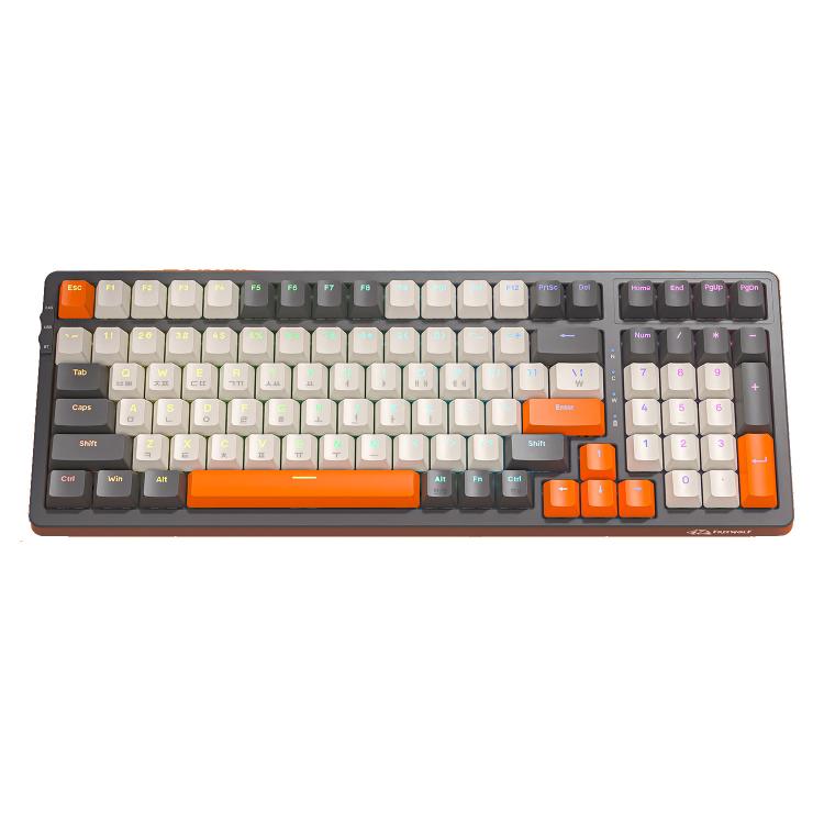 FREE WOLF K8 Korean Bluetooth Wireless Tri-Mode Mechanical Keyboard Hot-swappable Gaming Keyboard