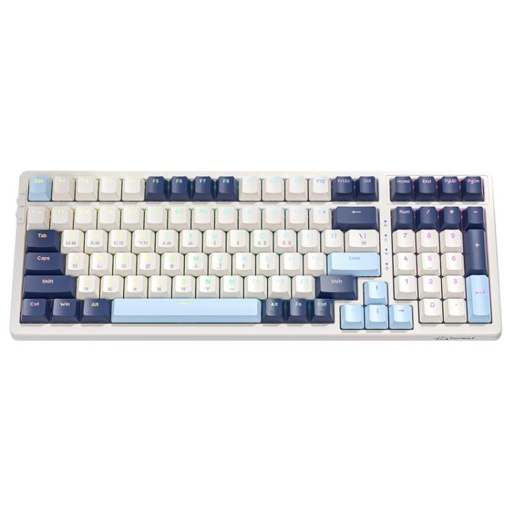 FREE WOLF K8 Korean Bluetooth Wireless Tri-Mode Mechanical Keyboard Hot-swappable Gaming Keyboard