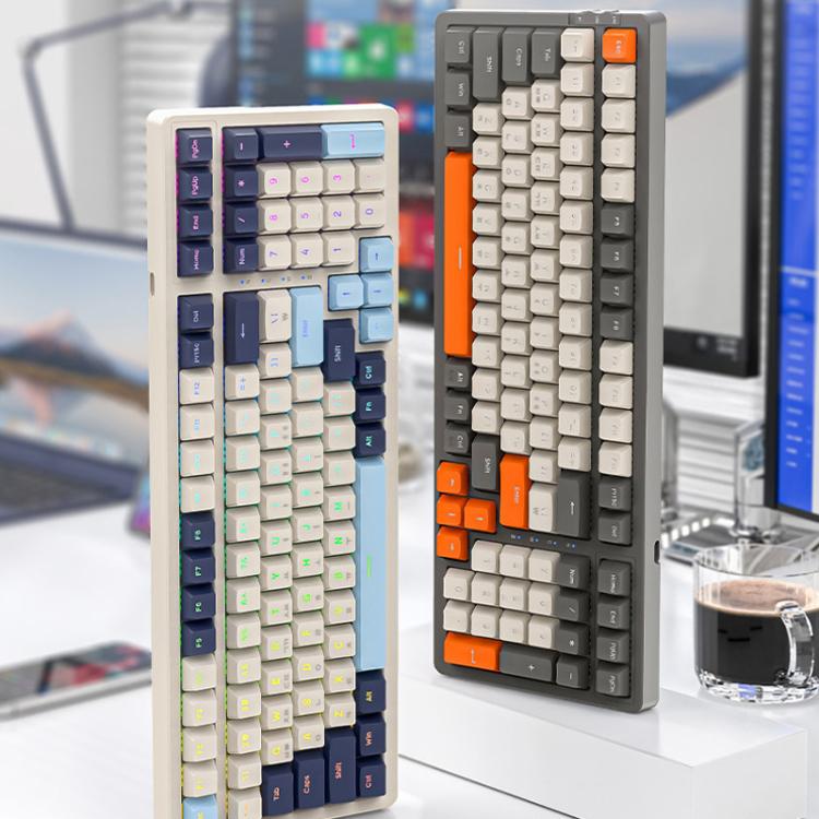 FREE WOLF K8 Korean Bluetooth Wireless Tri-Mode Mechanical Keyboard Hot-swappable Gaming Keyboard