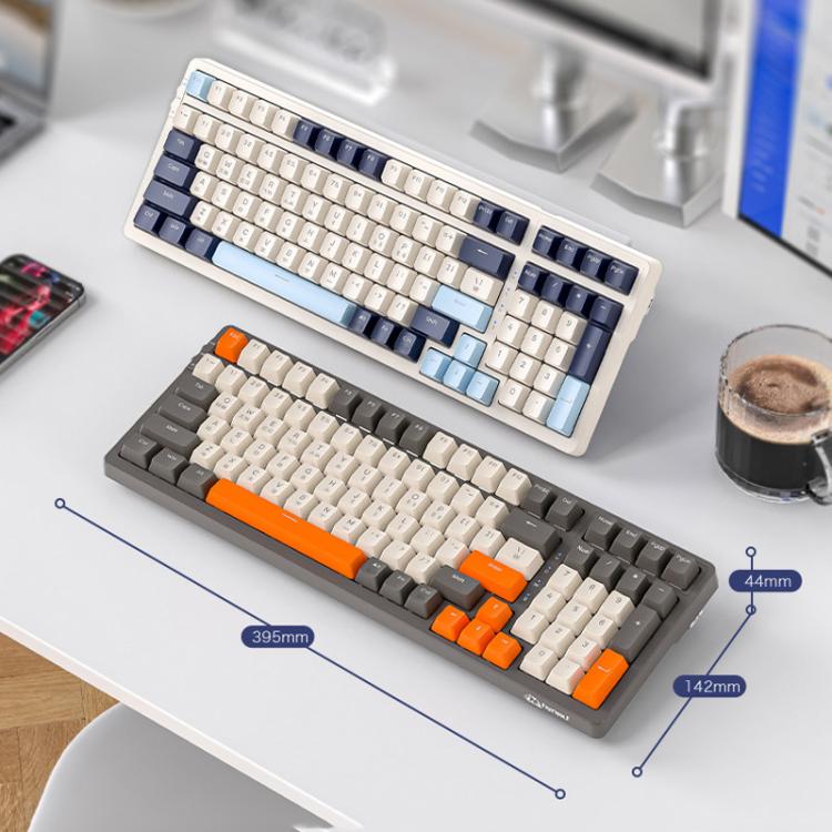 FREE WOLF K8 Korean Bluetooth Wireless Tri-Mode Mechanical Keyboard Hot-swappable Gaming Keyboard