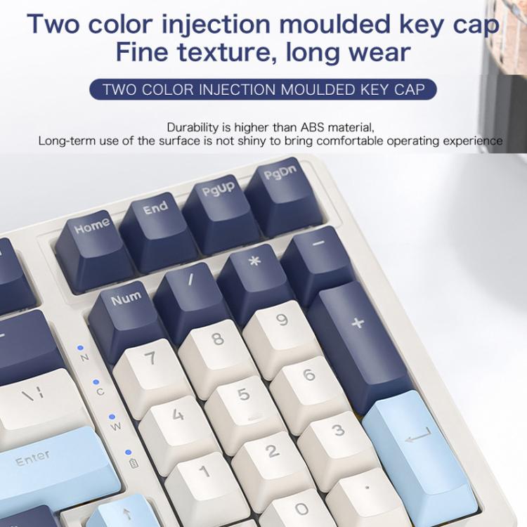 FREE WOLF K8 Korean Bluetooth Wireless Tri-Mode Mechanical Keyboard Hot-swappable Gaming Keyboard