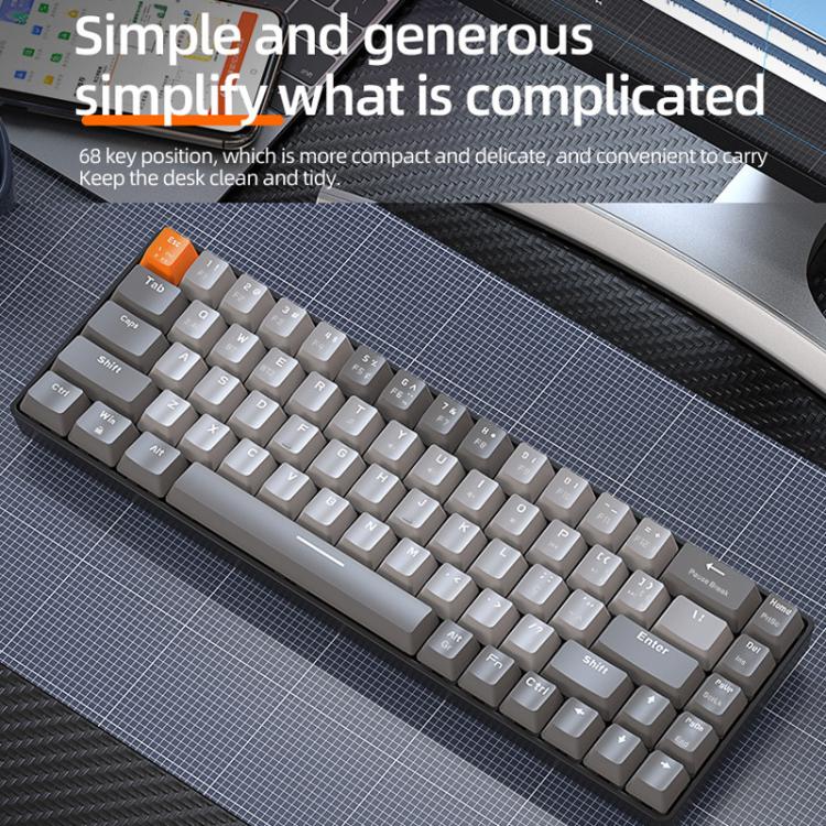 ZIYOULANG K68 Bluetooth / Wired Dual-Mode Portuguese Mechanical Keyboard