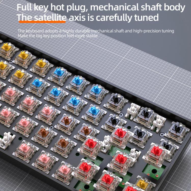 ZIYOULANG K68 Bluetooth / Wired Dual-Mode Portuguese Mechanical Keyboard