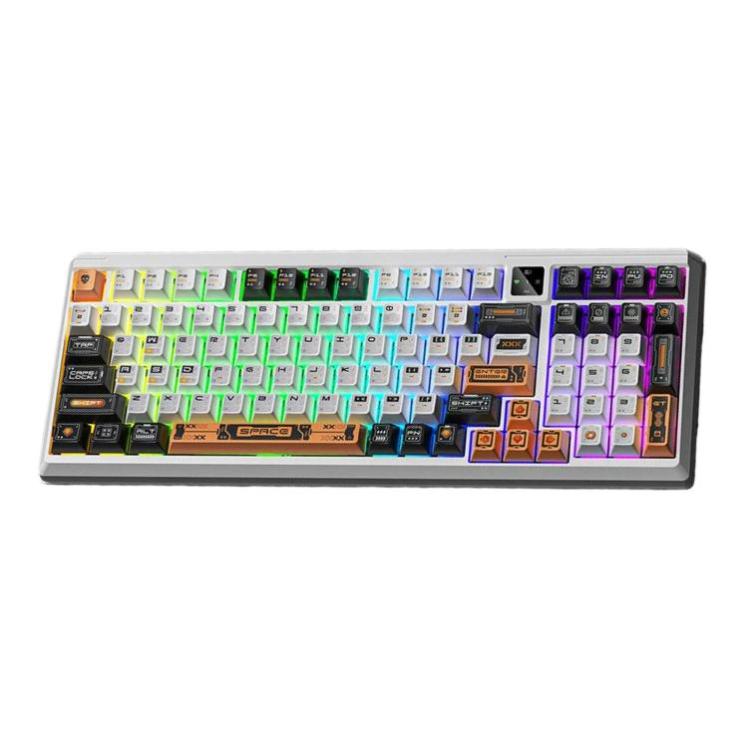 LANGTU T98 Bluetooth / Wireless / Wired Triple-Mode Mechanical Keyboard Hot-Swappable Full N-Key Rollover Gaming Keyboard, Nitro Player Blue Switch 5000mAh, Nitro Player Red Switch 5000mAh, Nitro Player Starfall Switch 10000mAh                         ...