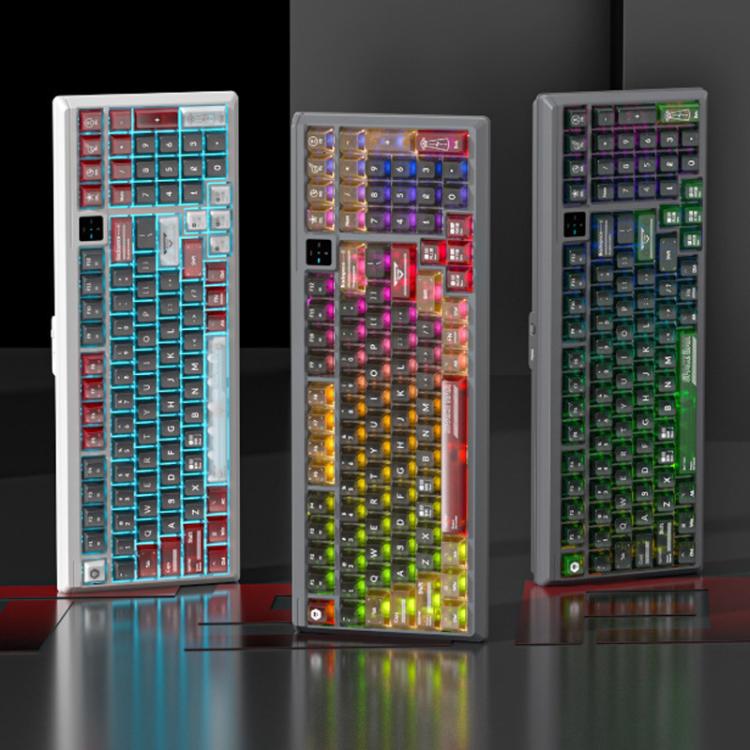 LANGTU T98 Bluetooth / Wireless / Wired Triple-Mode Mechanical Keyboard Hot-Swappable Full N-Key Rollover Gaming Keyboard, Nitro Player Blue Switch 5000mAh, Nitro Player Red Switch 5000mAh, Nitro Player Starfall Switch 10000mAh                         ...