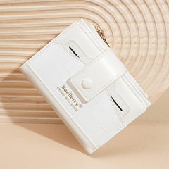 Baellerry N7102 Zipper Closure Women Wallet With Multiple Card Slots Compact Short Wallet