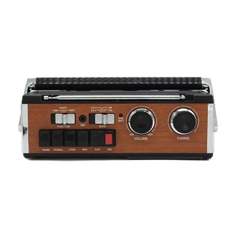 KNSTAR FP-319BT FM/AM/SW1-2 Bluetooth Portable Radio Card-Insertable High-Volume Cassette Player, EU