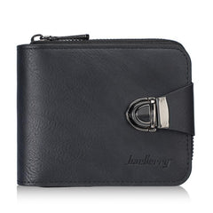 Baellerry D5593 Men Compact Wallet Vintage Zipper Coin Purse Multi-Card Holder