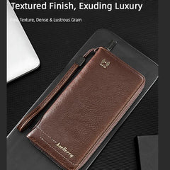Baellerry C3166 Long Antimagnetic RFID Zipper Clutch Large Capacity Multi-Card Wallet