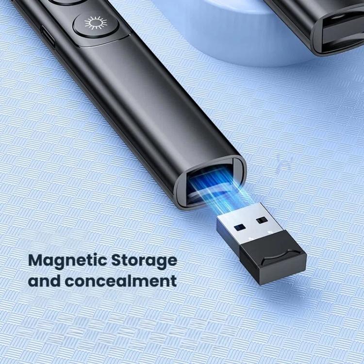 Digital Display Rechargeable Presentation Remote Laser Pointer RF 2.4GHz 100M Control Range