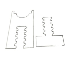 2pcs /Set Prevent Sliding Wall Damage Adjustable Acrylic Spacer Pads, 5 Slot, 6 Slot