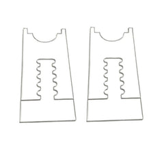 2pcs /Set Prevent Sliding Wall Damage Adjustable Acrylic Spacer Pads, 5 Slot, 6 Slot