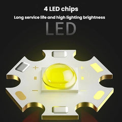 SMILING SHARK 863B Outdoor High-Brightness Portable Flashlight LED Torch With Side Light, 863B