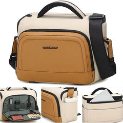 QISEMIAN Crossbody Camera Bag Water-Resistant Sling Messenger Bag With Tripod Mount & Luggage Strap, XK0042 Orange, XK0042 Green