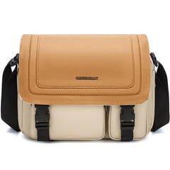 QISEMIAN Crossbody Camera Bag Water-Resistant Sling Messenger Bag With Tripod Mount, XK0040 Orange, XK0040 Green